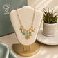 Collar en Rodio Dorado Sol y Mar con 5 Dijes de la Fauna Marina - Miniatura 1