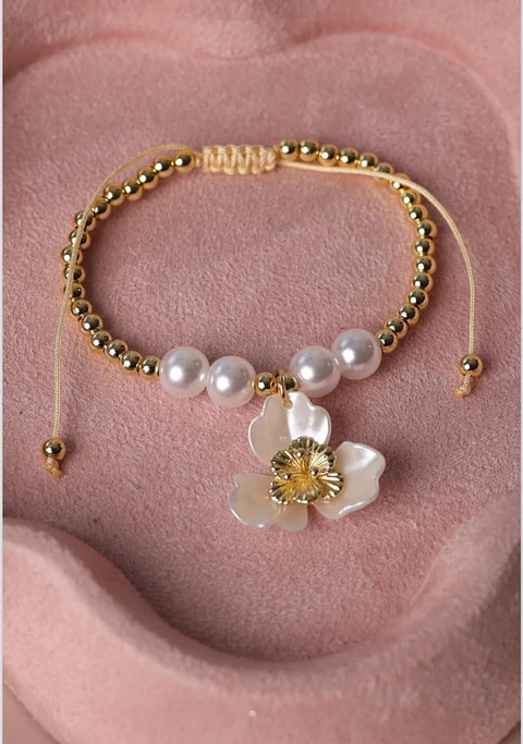 Pulsera en rodio tipo balin