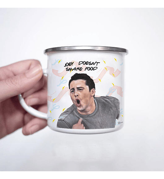 TAZÓN ENLOZADO  JOEY DOESNT SHARE FOOD 300CC