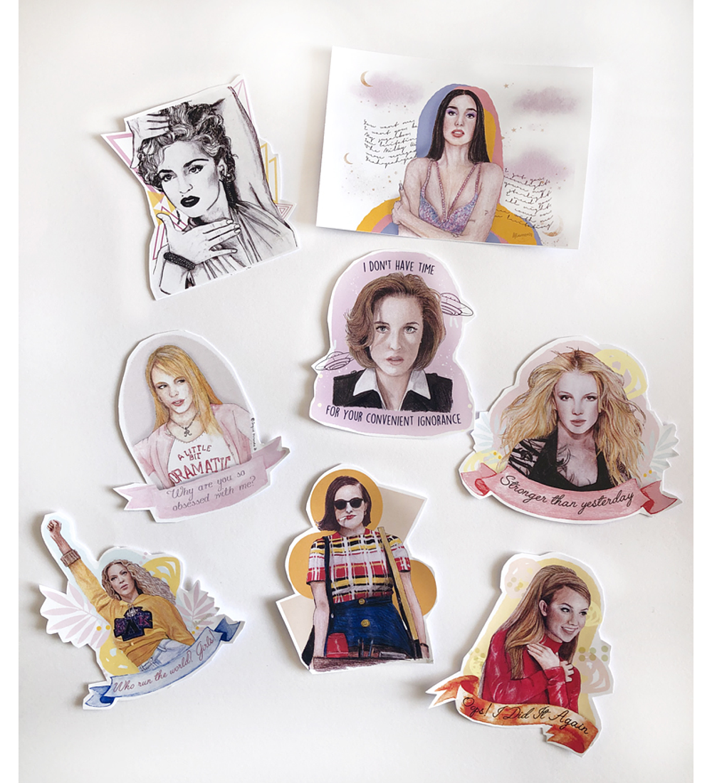 SET STICKERS QUEENS