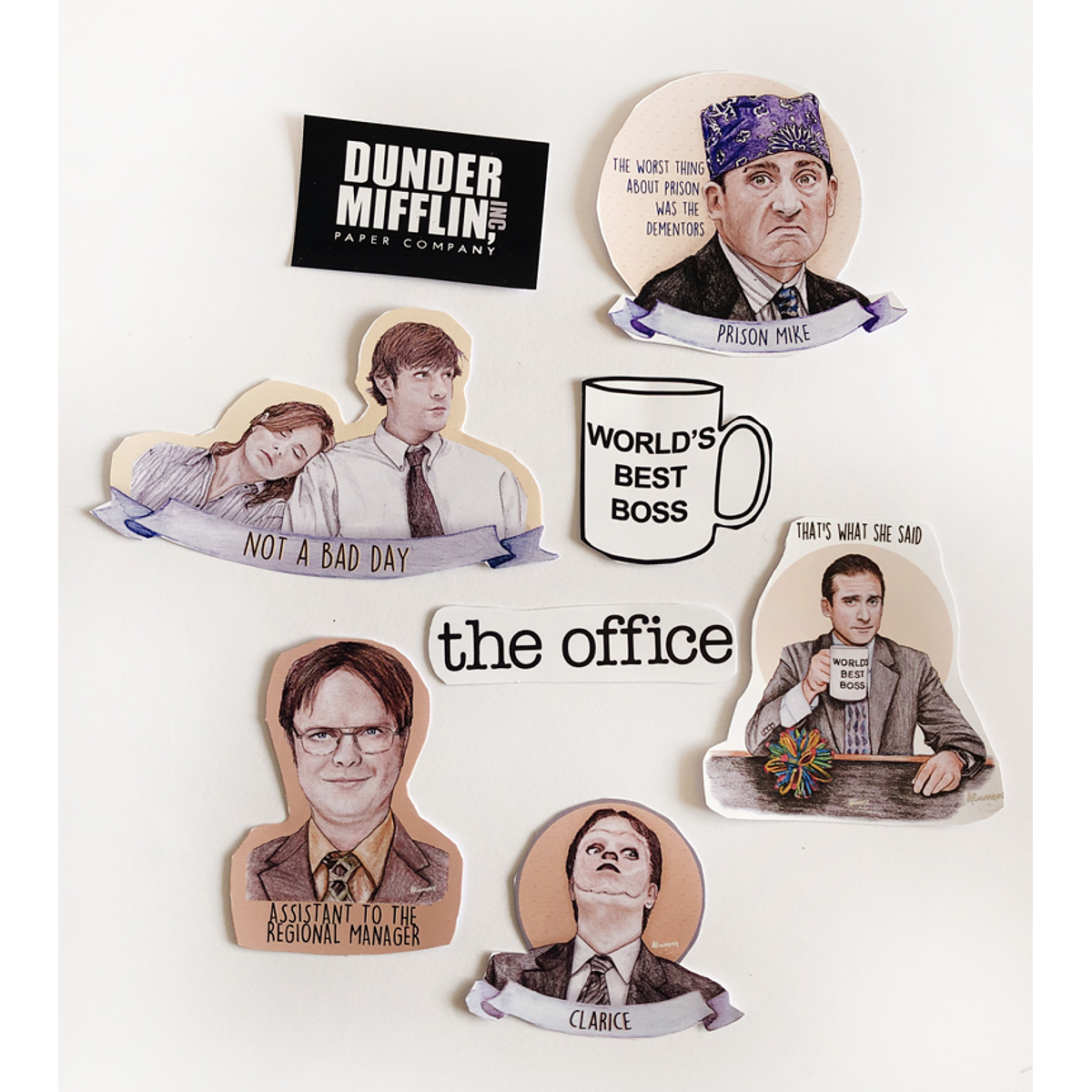 SET STICKERS THE OFFICE