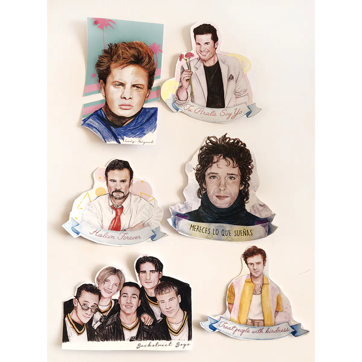 SET STICKERS GALANES