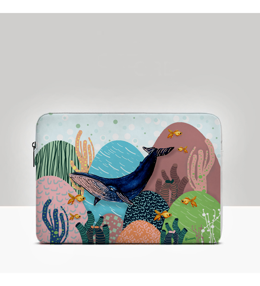 FUNDA NOTEBOOK BALLENA 