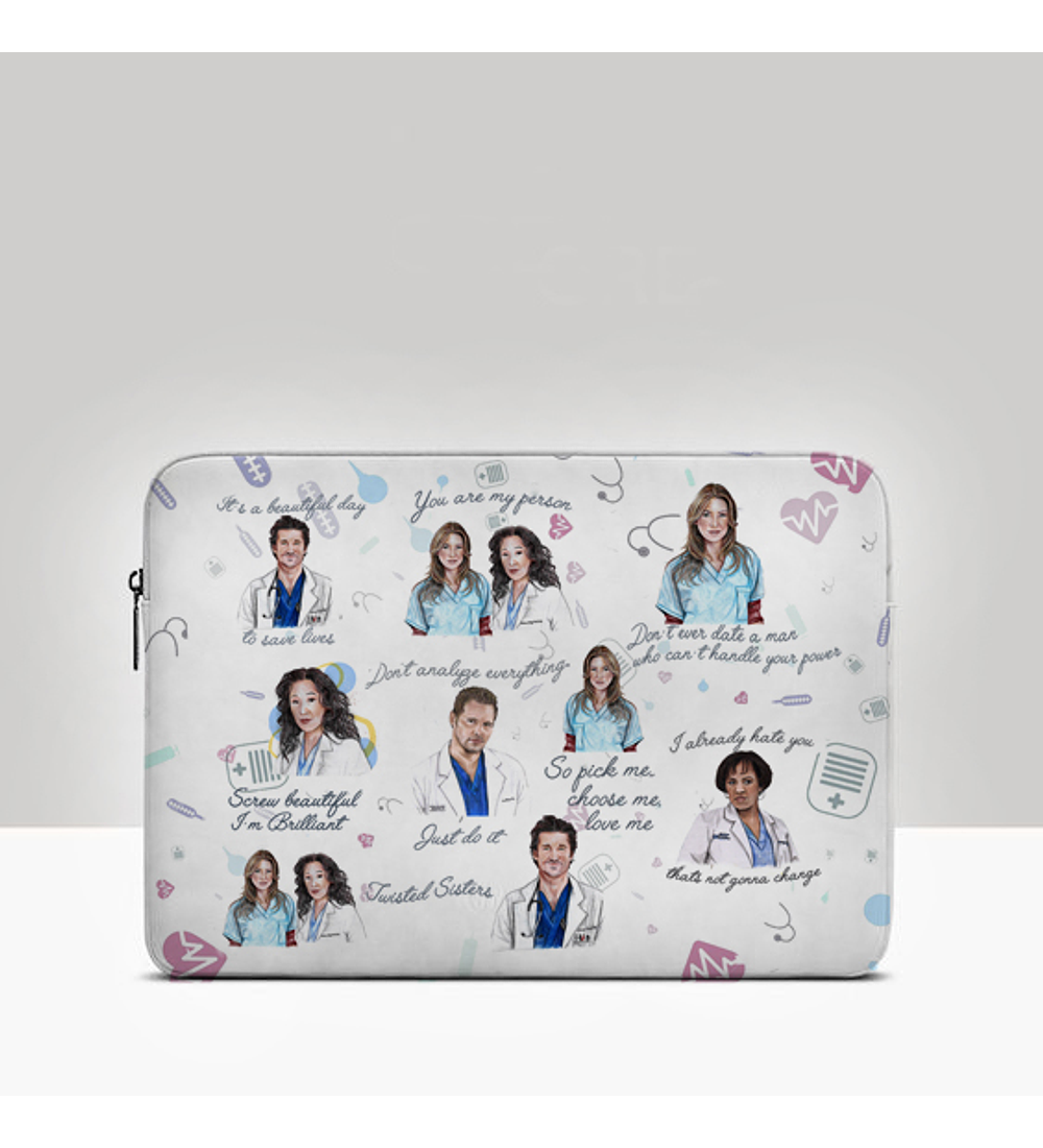 FUNDA NOTEBOOK GREYS ANATOMY