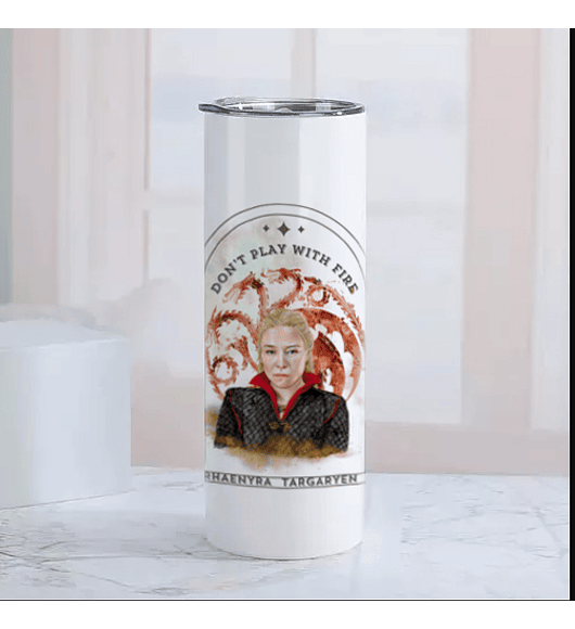 VASO TERMO TUMBLER RHAENYRA TARGARYEN 