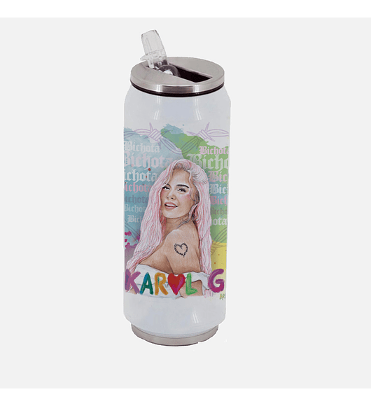 BOTELLA TERMICA TIPO LATA KAROL G