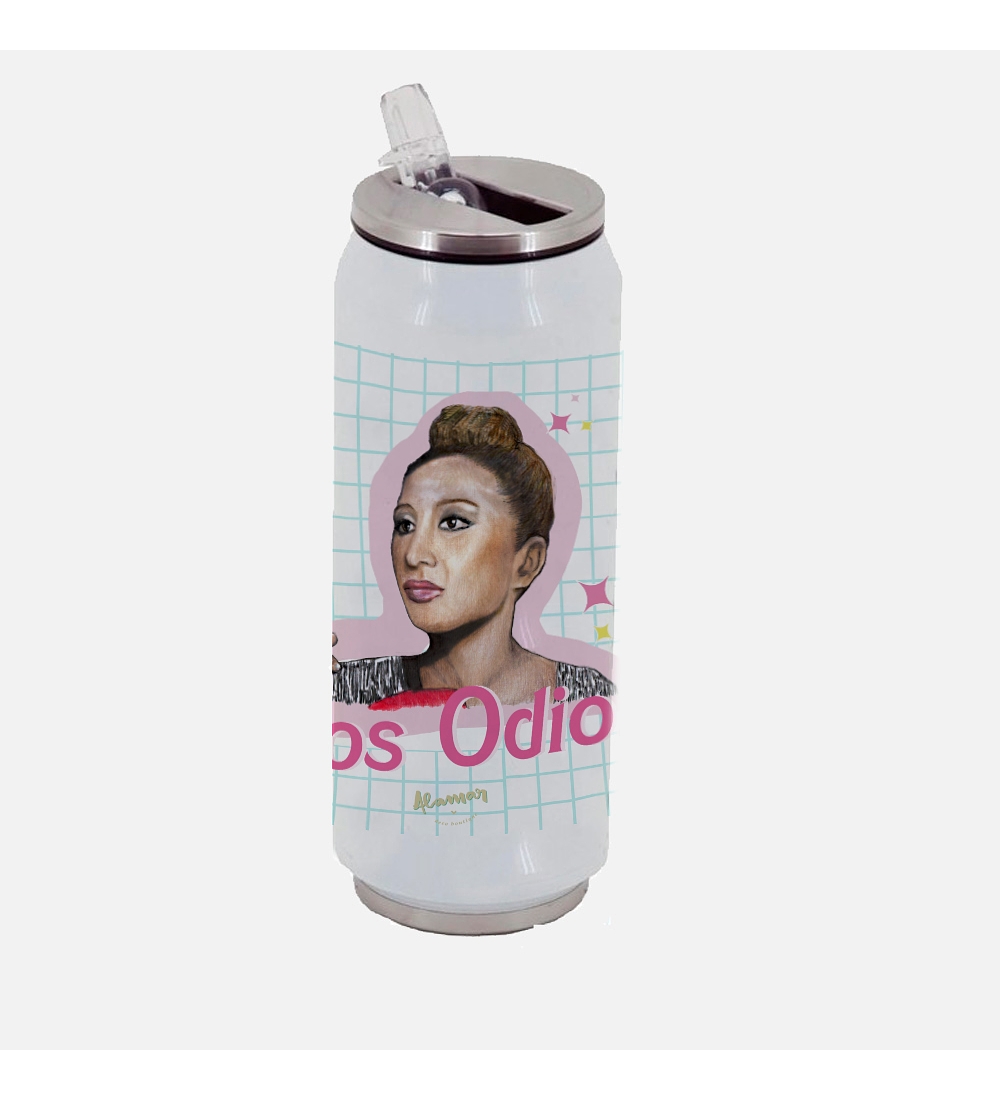 BOTELLA TERMICA TIPO LATA LULI LOS ODIO 