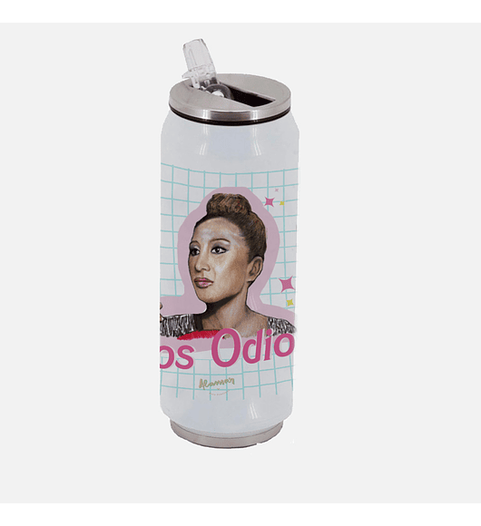 BOTELLA TERMICA TIPO LATA LULI LOS ODIO 