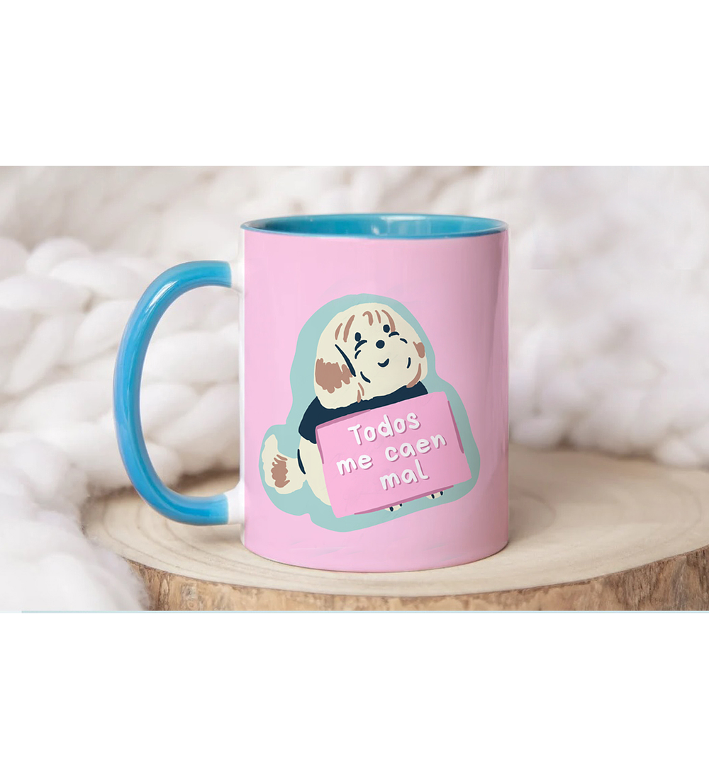 TAZÓN COLOR TODOS ME CAEN MAL