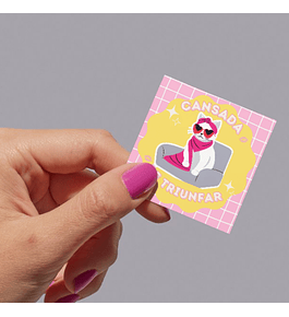 STICKER CANSADA DE TRIUNFAR 