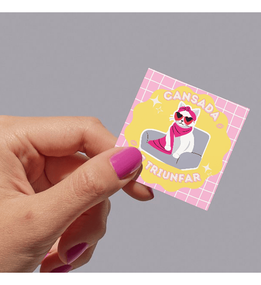 STICKER CANSADA DE TRIUNFAR 