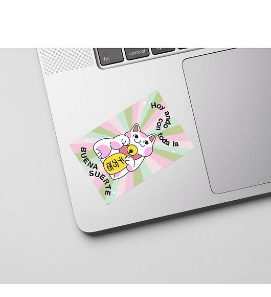 STICKER BUENA SUERTE 