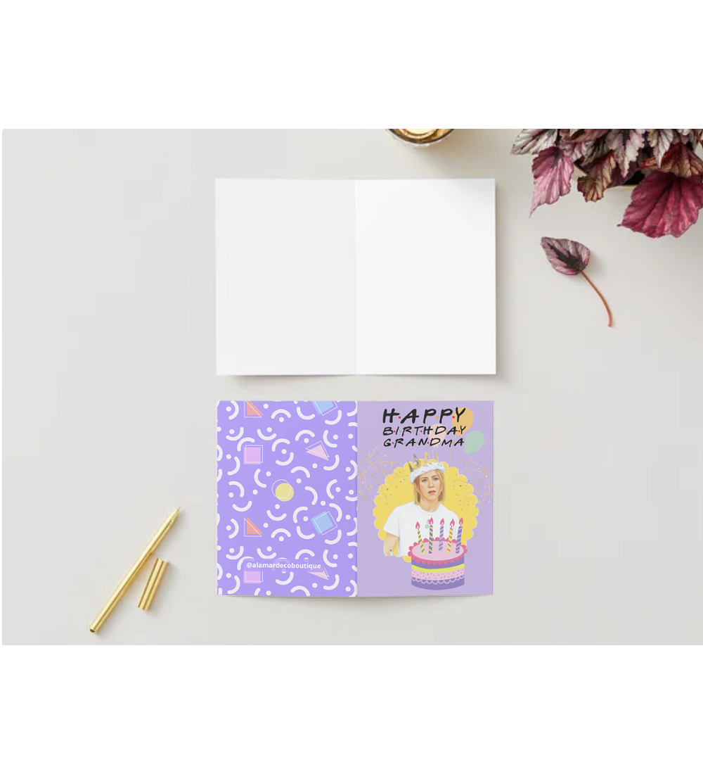 TARJETA RACHEL HAPPY BIRTHDAY GRANDMA