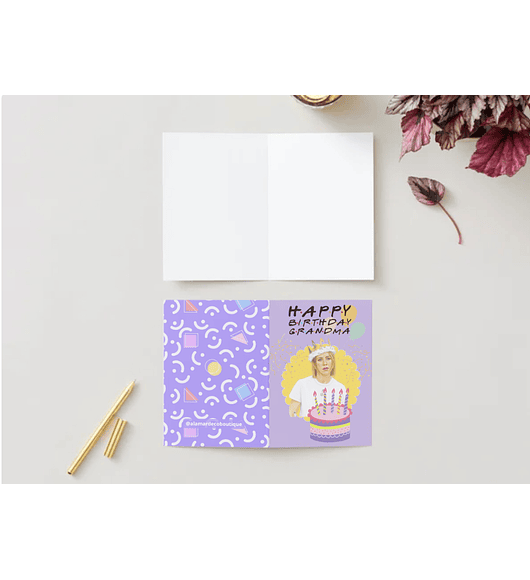 TARJETA RACHEL HAPPY BIRTHDAY GRANDMA