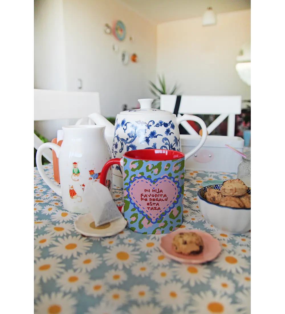 TAZÓN COLOR MI HIJA FAVORITA ME REGALÓ ESA TAZA