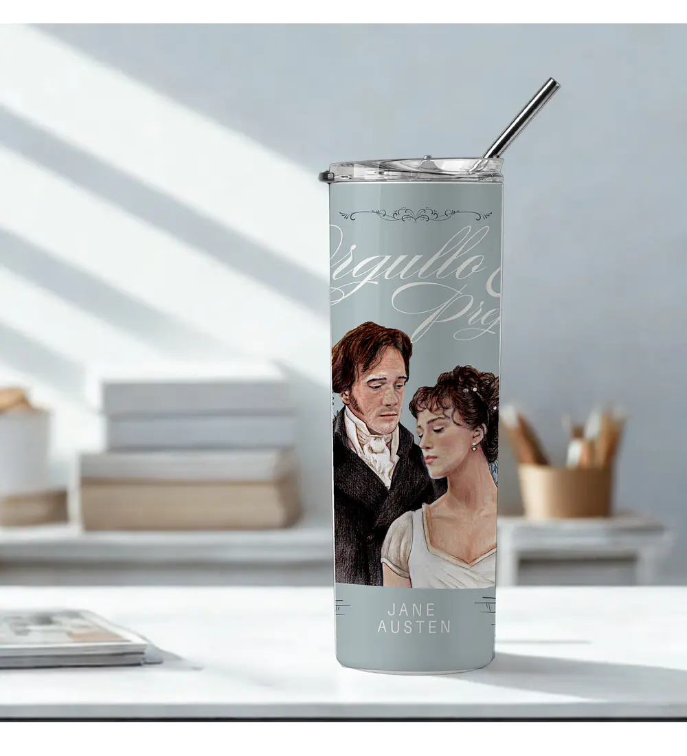 VASO TERMO TUMBLER ORGULLO Y PREJUICIO
