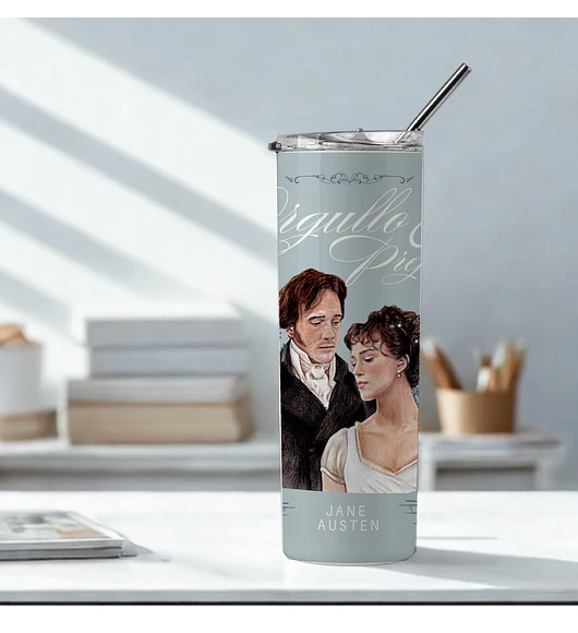 VASO TERMO TUMBLER ORGULLO Y PREJUICIO