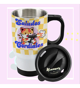 MUG TERMICO SALUDOS CORDIALES