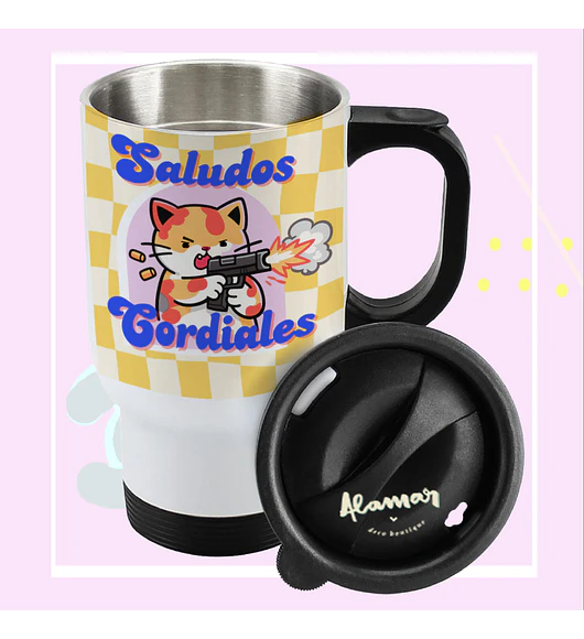 MUG TERMICO SALUDOS CORDIALES