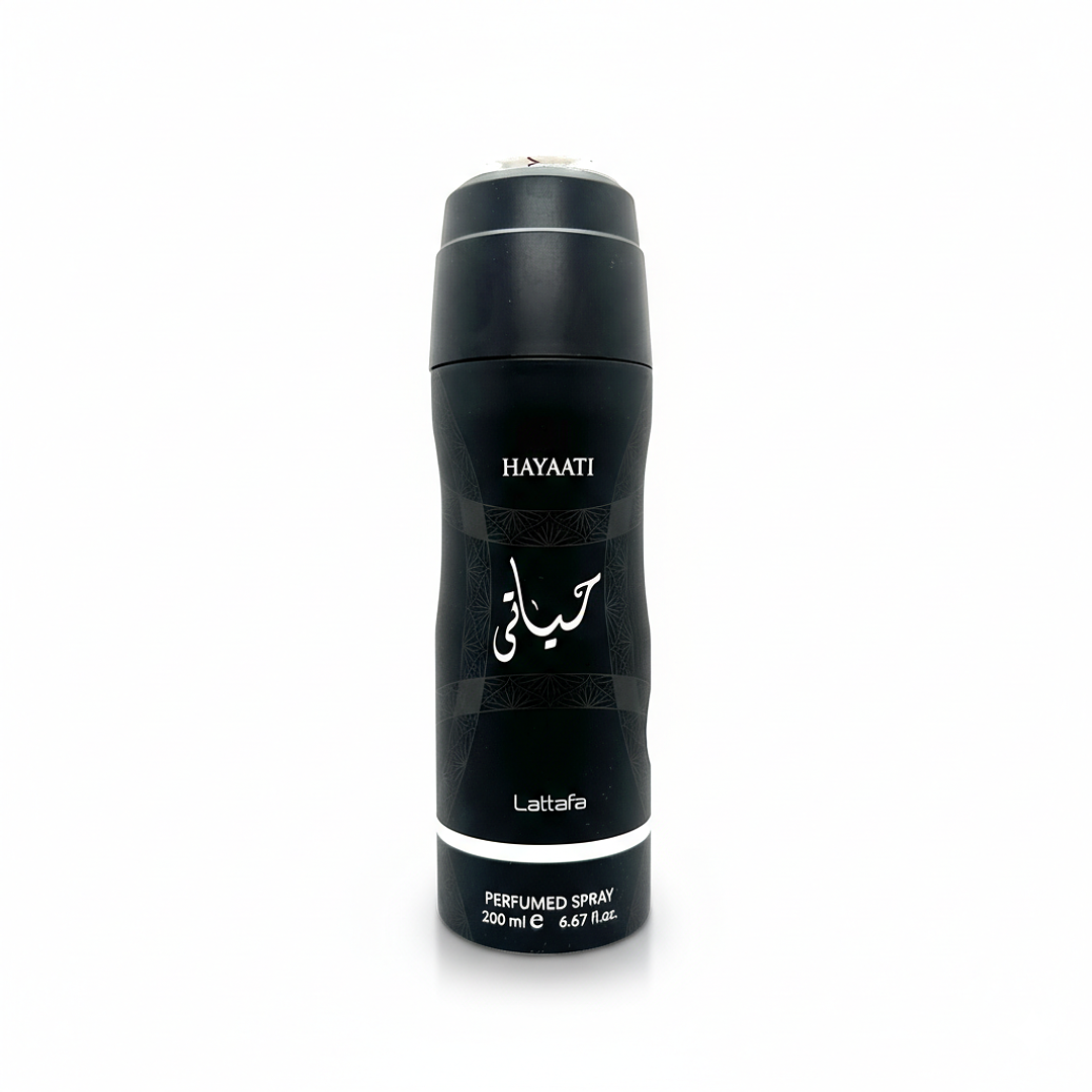 Hayaati Black Men Body Spray 200 ml de Lattafa 1