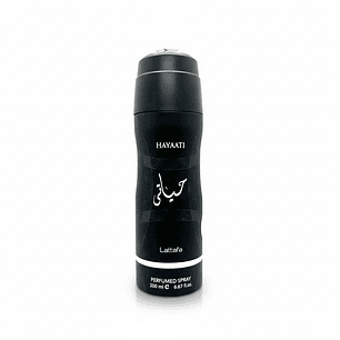 Hayaati Black Men Body Spray 200 ml de Lattafa