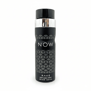 Rave Now Black Men Body Spray 200 ml de Rave