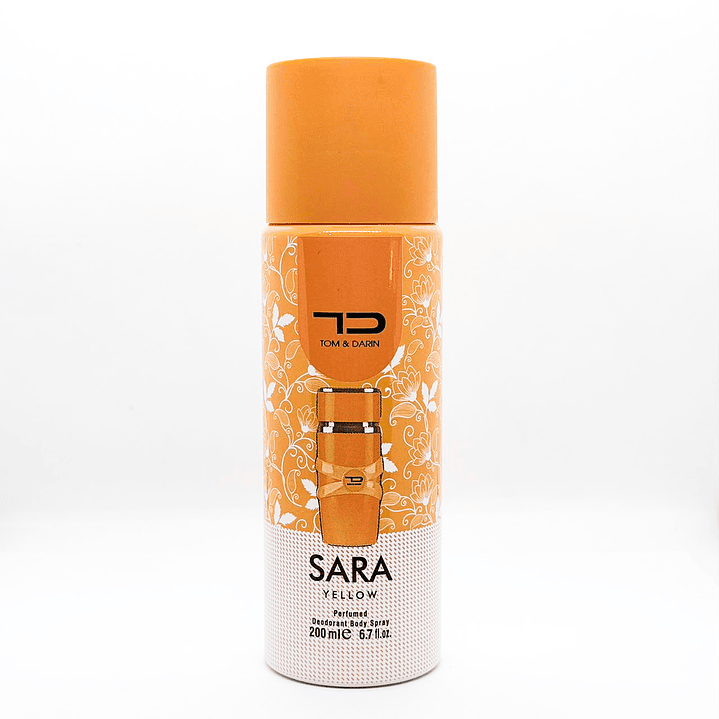 Tom & Darin Sara Yellow Body Spray 200 ml 1