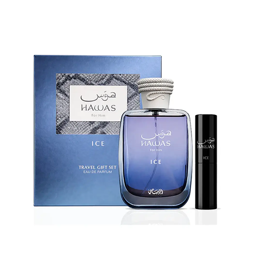 Set Hawas Ice For Him De Rasasi EDP 100ml + 8ml Hombre 1