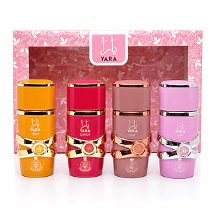 Set Yara de Smart World 4 Perfumes de 25ml Mujer (sin celofán)