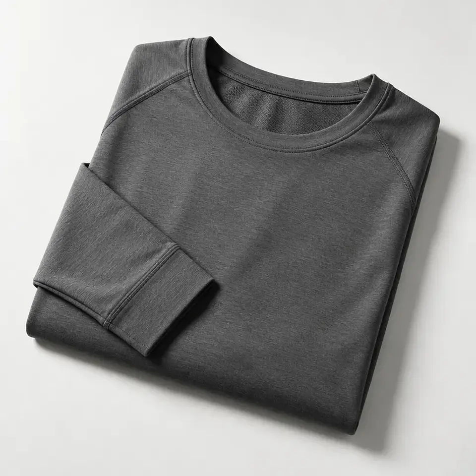Polera Límite Gris — manga larga 1