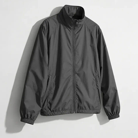 Chaqueta Vértice Gris — cortaviento liviano