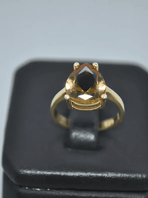 Anillo Sultanita Plata 925 Baño En Oro 18k
