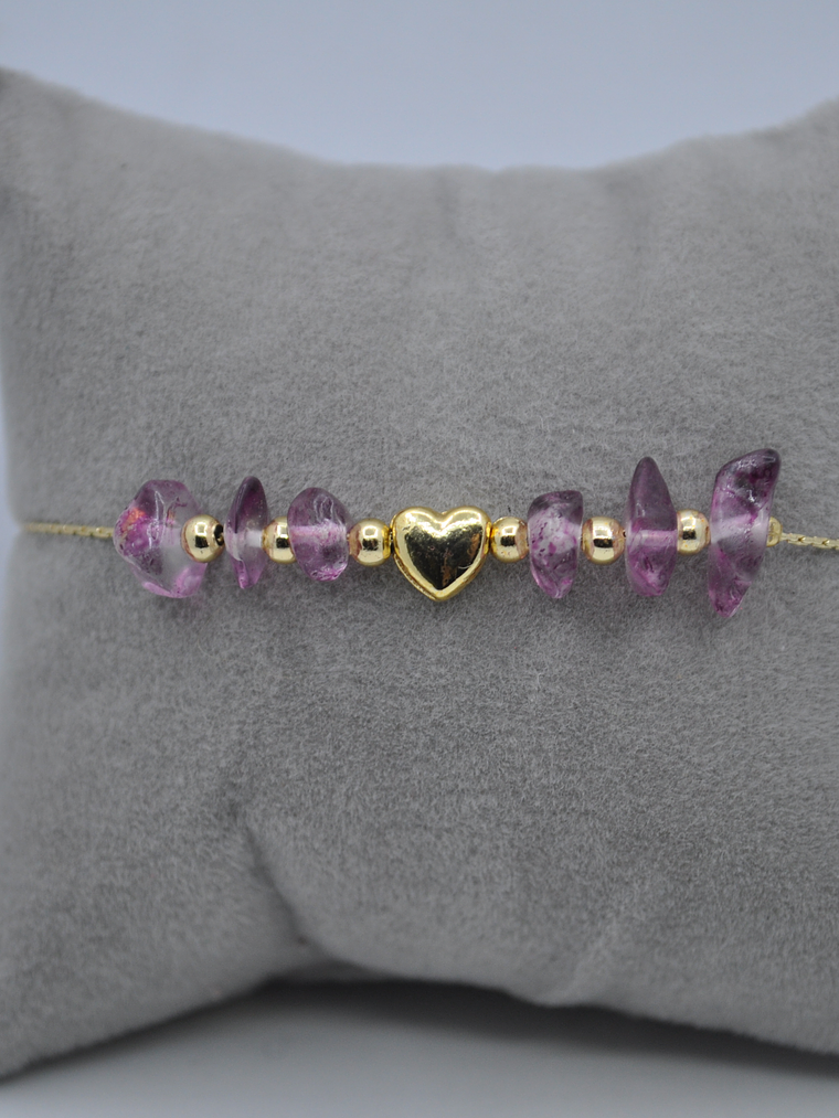 Pulsera Con Piedra Amatista 3