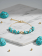 Pulsera Con Piedra Turquesa - Miniatura 1