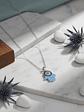 Collar Dije Mano De Fátima Ojo Turco Con Circones - thumbnail 4