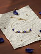 Pulsera Dama Con Varios Ojos Turcos y Estrellas Azul - Miniatura 1