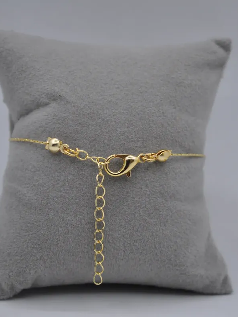 Pulsera Dama Con Varios Ojos Turcos y Estrellas Blanco 4