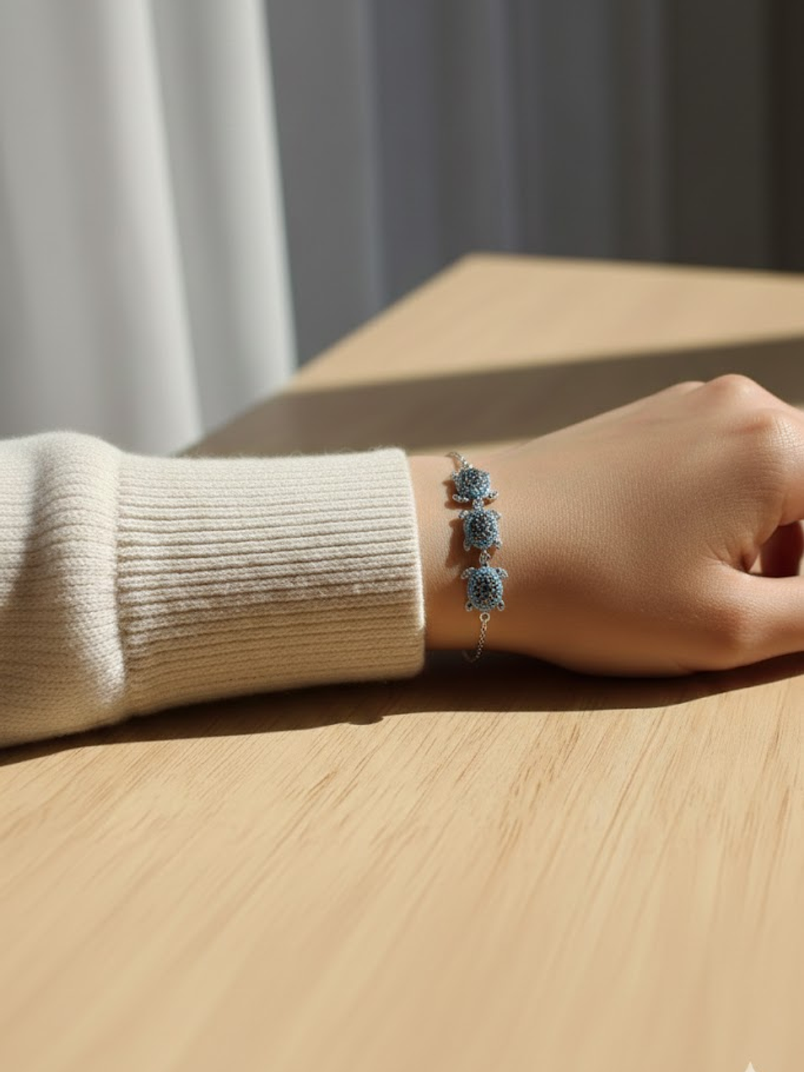 Pulsera De Diseño De Tortugas Con Circones  2