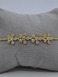 Pulseras Con Dijes De Flores y Circones Dorado  - Miniatura 2