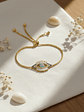 Pulsera Con Ojo Turco Dorada - Miniatura 1