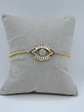 Pulsera Con Ojo Turco Dorada - Miniatura 3