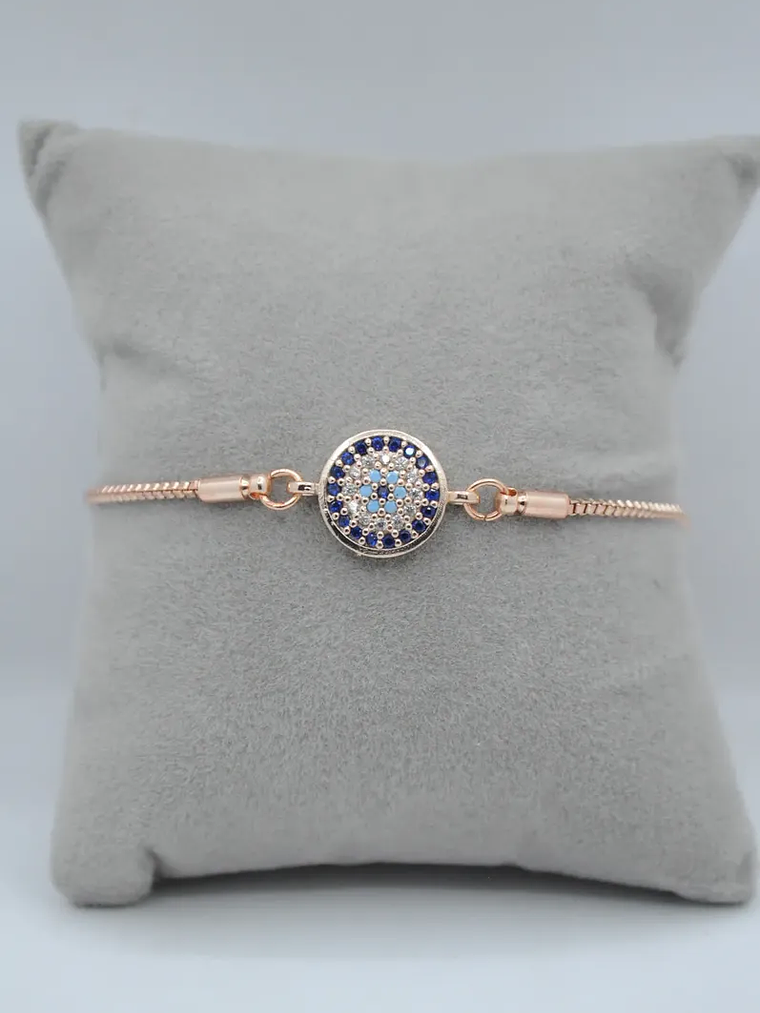 Pulsera Con Circones En Forma De Ojo Turco Coral 3