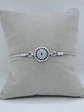 Pulsera Con Circones En Forma De Ojo Turco Plateada - Miniatura 3