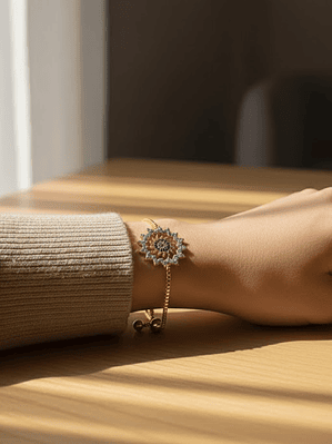 Pulsera De Sol Con Diseño De Ojo Turco Dorada