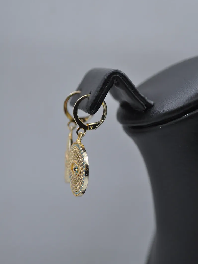 Aretes De Ojo Turco Con Circones  4