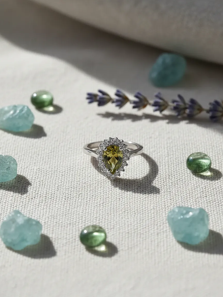 Anillo De Plata Ley 925 Con Piedra Turca Sultanita 1