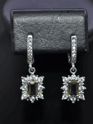 Aretes Con Piedra Rectangular Sultanita 