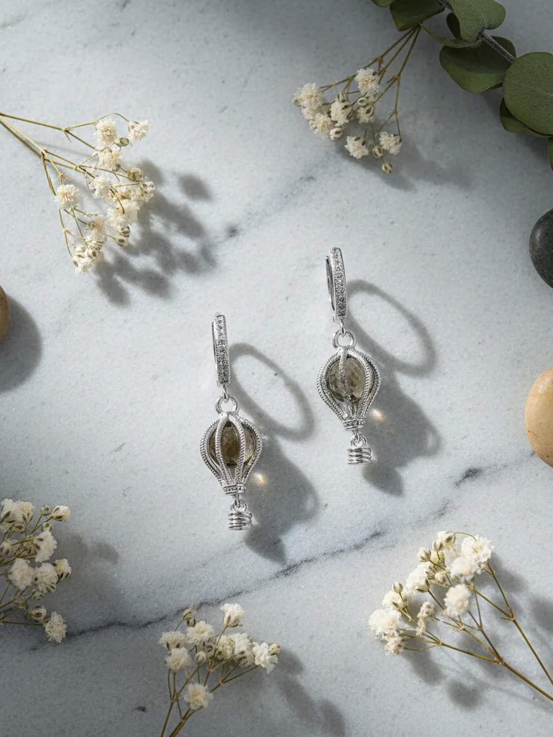 Aretes Candongas Globo Aerostático Con Sultanita 1