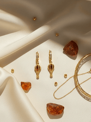 Aretes Candongas Globo Aerostático Con Sultanita