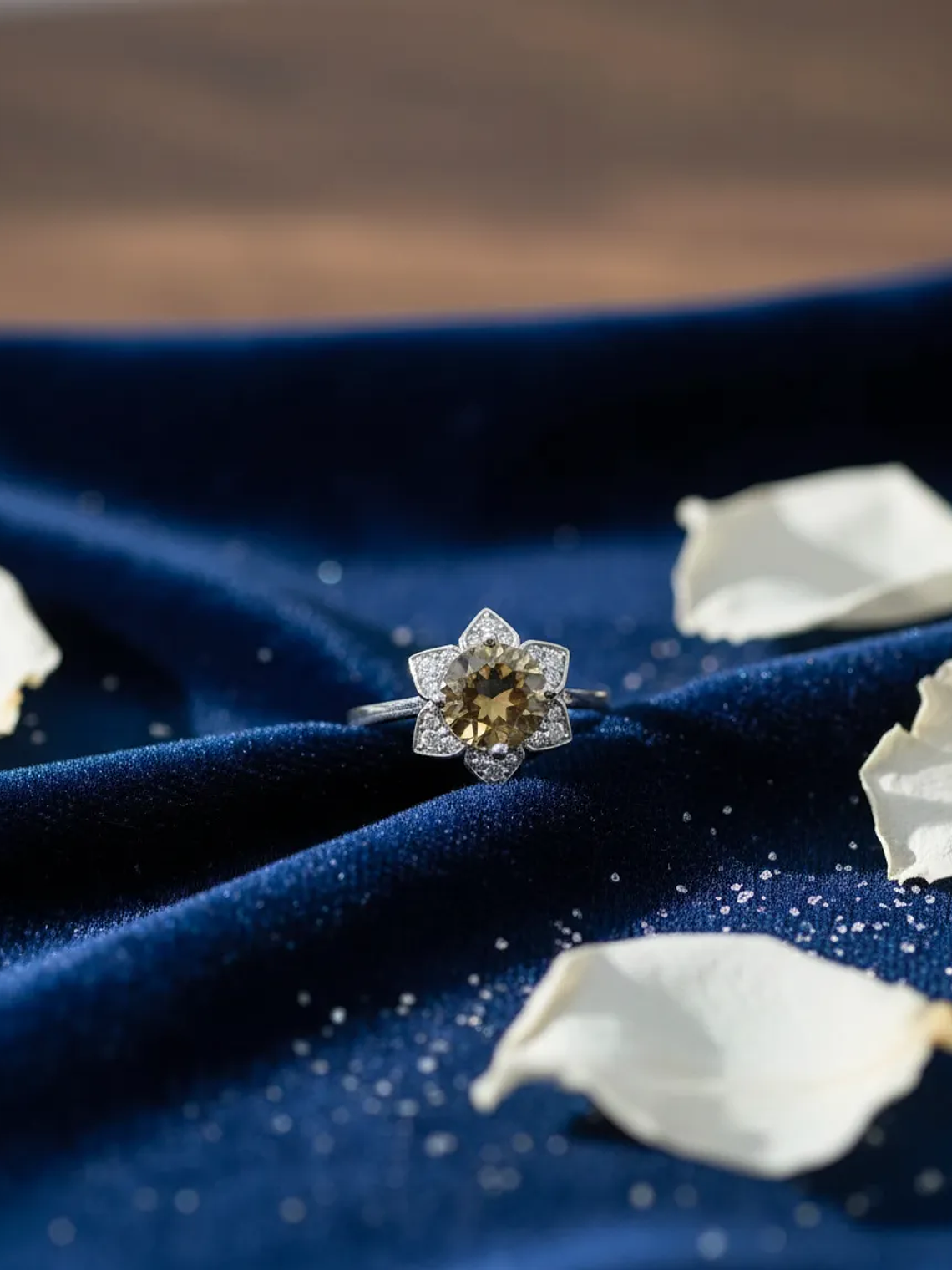 Precioso Anillo De Flor Con Sultanita En Plata De Ley 925 1